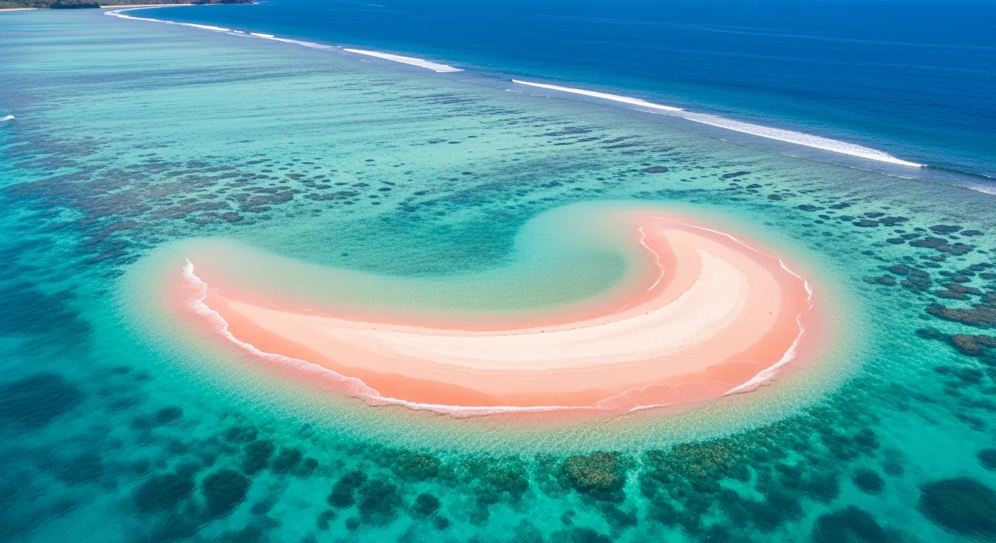 Taka Makassar pink sandbar, Komodo